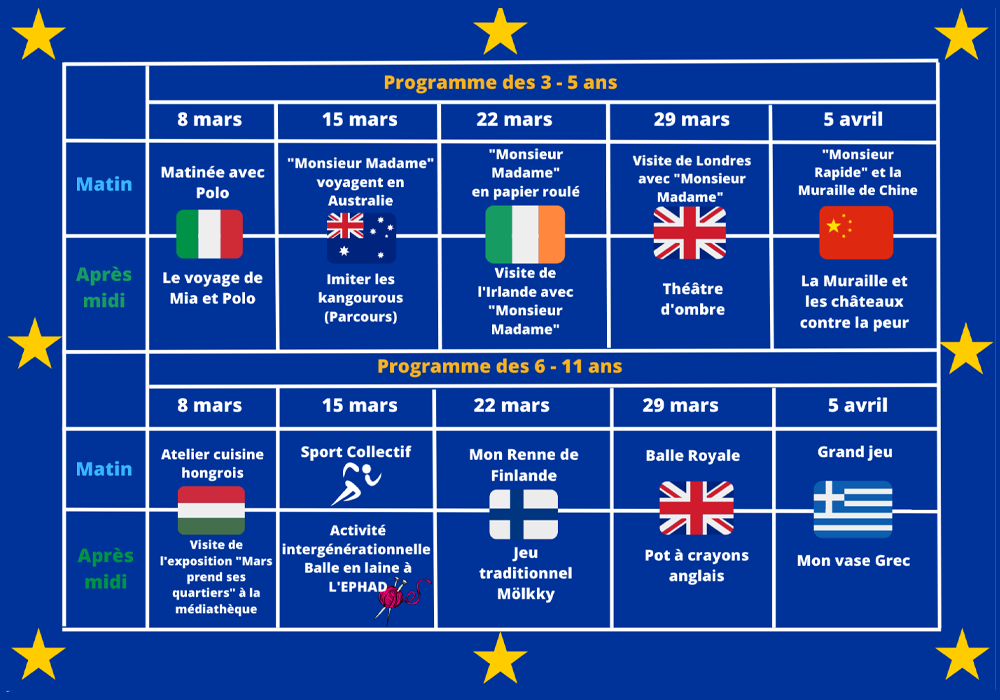 You are currently viewing Programme des mercredis 2023