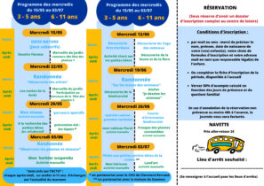 Lire la suite à propos de l’article Programme des activités du mercredi 15 mai au 3 juillet 2024