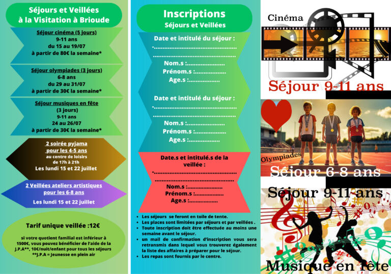 flyer Juillet 2024 temps fort